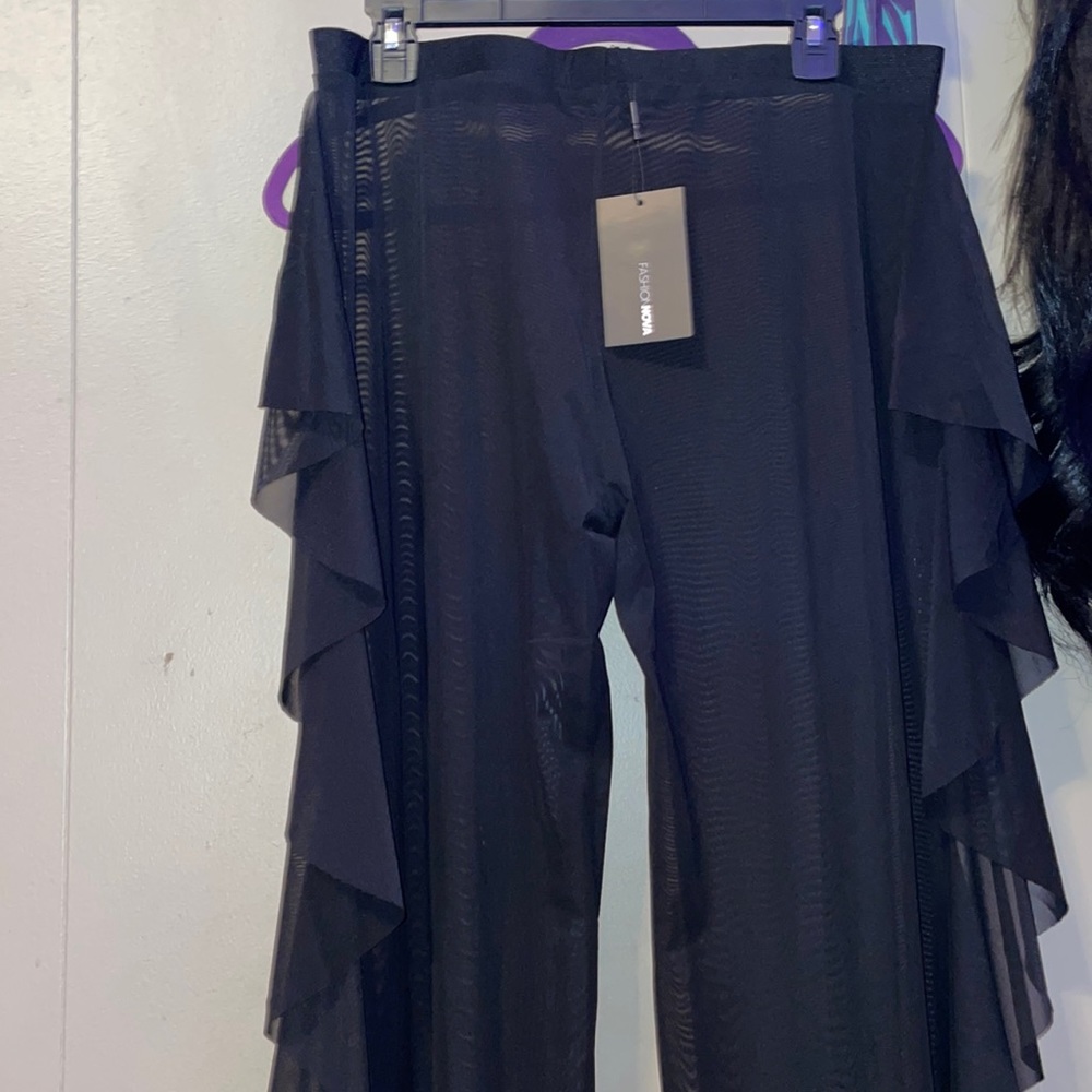 Sunshine see through cover up pant fashion nova never worn